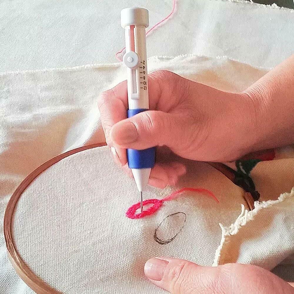 1/2/3Pcs Magic Embroidery Pen Punch Needle DIY Hand Embroidery Pen